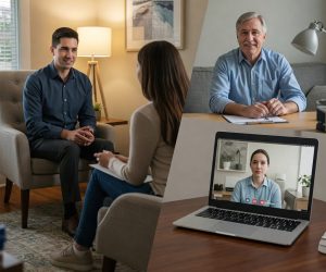 Confidential Online & In-Person Sessions Choose what suits you best – whether it’s a private in-person consultation or secure virtual therapy from the comfort of your home.